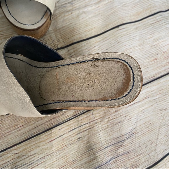 Mui Mui White Studded Platform Sandal Size 35.5 - Picture 7 of 12